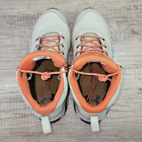 Under Armour Tabor Ridge Gore Tex Women's Size 6.5 Beige Leather Hiking Boots - Picture 9 of 14